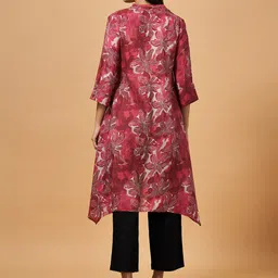 Marigold Lane Floral Printed Thread Work A-Line Kurta image 2