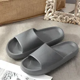 AfroJack Men Grey Solid Sliders-picture-20