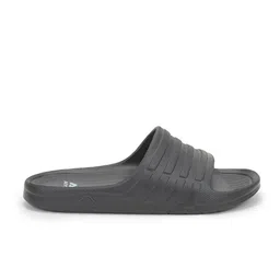 Adda Men Black Striped Rubber Sliders image 4