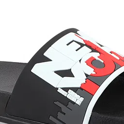 WELCOME Boys Black & White Printed Sliders image 2