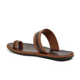 Paragon Men Brown Tan Slip-on Comfort Sandals image 2