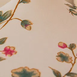 HOUSE OF QUIRK Beige Floral Printed 3-Seater Stretchable Non-Slip Sofa Slipcover image 2