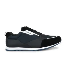 San Frissco Men Black Colourblocked Lightweight Sneakers image 4