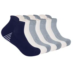 Mint & Oak Men Pack Of 7 Moisture Wicking Ankle-Length Socks-picture-41