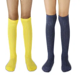 BAESD Kids Pack of 2 Striped Knee-Length Socks-picture-15