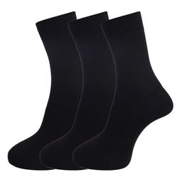 Dollar Socks Men Pack of 3 Full Length Black Socks-picture-15