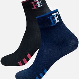 FIMS Men Pack Of 2 Striped Crew Ankle Length Socks-picture-47