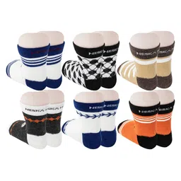 BAESD Kids Pack Of 6 Patterned Ankle Length Socks image 2