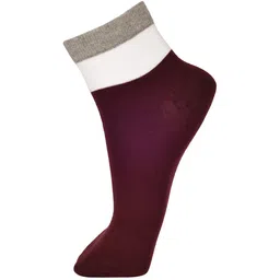 FRENCHIE Men Pack Of 5 Assorted Colourblocked Breathable Cotton Ankle Length Socks image 5