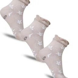Dollar Socks Women Pack Of 5 Patterned Cotton Ankle-Length Socks image 3