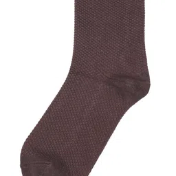 TOFFCRAFT Men Burgundy-Colored Solid Calf-Length Socks image 2