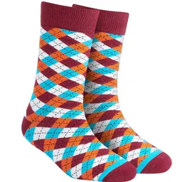 Dynamocks Unisex Pack Of 4 Patterned Calf-Length Socks image 3