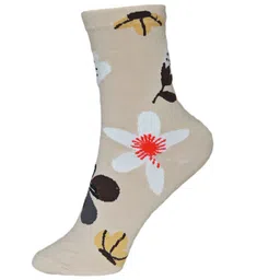 BAESD Kids Pack of 5 Floral Printed Calf-Length Socks image 4