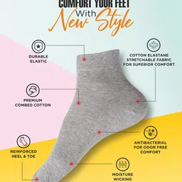 Bodycare Men Pack Of 3 Calf-Length Socks image 3