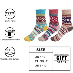 Alexvyan Women Pack Of 3 Patterned Above Ankle-Length Socks image 5