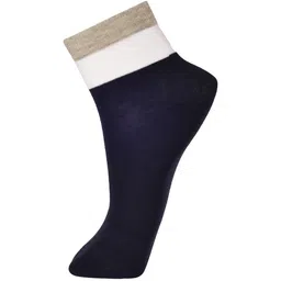 FRENCHIE Men Pack Of 5 Assorted Colourblocked Breathable Cotton Ankle Length Socks image 4