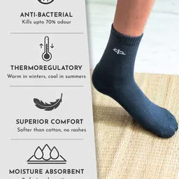 Heelium Unisex Kids Grey Pack of 3 Socks image 4
