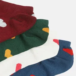 BAESD Girls Pack of 4 Printed Ankle-Length Socks image 5