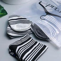 Brauch Men Pack Of 5 Cotton Striped Above Ankle Length Socks image 2