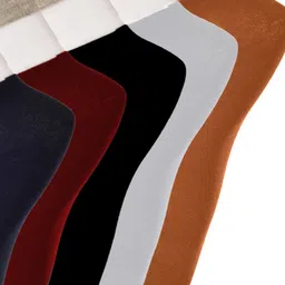 FRENCHIE Men Pack Of 5 Assorted Colourblocked Breathable Cotton Ankle Length Socks image 3