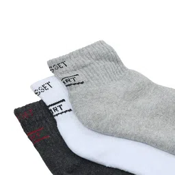 CRUSSET Men Pack Of 6 Assorted Ankle-Length Socks image 3