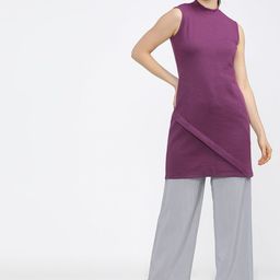 Vishudh Magenta Knited Straight Tunic-picture-12