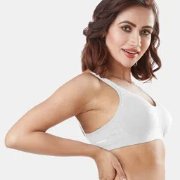 Sonari Set Of 2 Nude-Coloured & White Everyday Solid Bra image 5