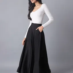 elleven Women Black Flared Palazzos image 4