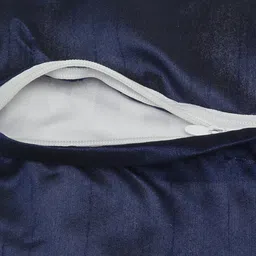 Alina decor Navy Blue & Red Set of 2 Floral Square Cushion Covers image 4