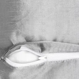 Alina decor Grey & White Set of 2 Embellished Square Cushion Covers image 4