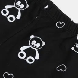 YK Boys Black & White Printed Pure Cotton Night suit image 3