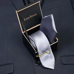 LOUIS STITCH Men Italian Silk Necktie Set With Pocket Square-picture-38