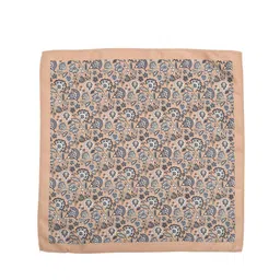 Van Heusen Khaki Floral Print Pocket Square image 3