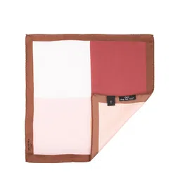 The Tie Hub Colourblocked Pure Silk Pocket Square image 4