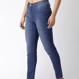 Flying Machine Women Blue Veronica Skinny Fit High-Rise Clean Look Stretchable Jeans image 2