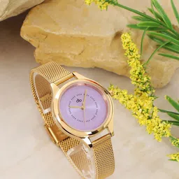 DressBerry Purple Embellished Dial Bracelet Style Straps Analogue Watch DB_SS23_18C image 1