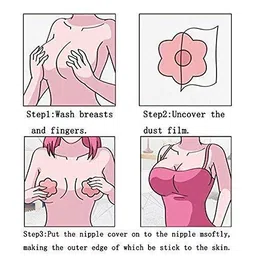 beyter Women's & Girls Pasties Slicone Wire Free Stick-On Free-Bra, Silicone Nipple Cover Bra Pad - Adhesive Reusable Nipple Pads Skin image 5
