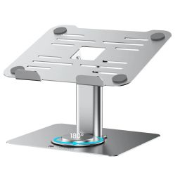 Portronics Twister Portable Laptop Stand – A foldable laptop stand with a 360° rotating base, adjustable height, and a ventilated design for better cooling and comfort.-picture-28