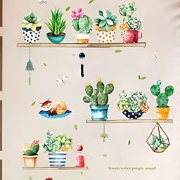 Asian royal Green Printed Self Adhesive Wall Sticker-image-13