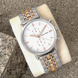 JOKER & WITCH Men Embellished Dial & Bracelet Style Straps Analogue Watch AMWW684 image 1