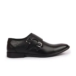 FAUSTO Men Genuine Leather Formal Monk Shoes image 4