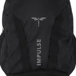 Impulse Unisex Brand Logo Printed Ergonomic 16 Inch Backpack with Compression Straps image 2