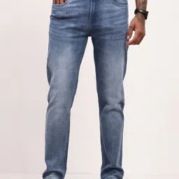 SHOWOFF Men Comfort Straight Fit Low-Rise Heavy Fade Stretchable Jeans-picture-32