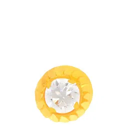 BHIMA 22K BIS Hallmark (916) Yellow Gold Solo Sparkle Nose Pin image 4