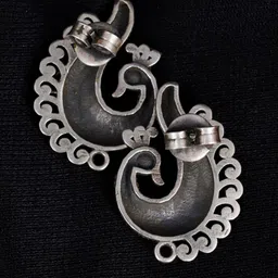 Shyle 925 Sterling Silver Peacock Studs Earrings image 2