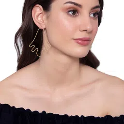 Shoshaa Gold-Toned Contemporary Studs image 4