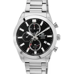 CASIO Men Printed Dial Stainless Steel Analogue Chronograph Watch ED580 EFB-710D-1AVUDF image 1
