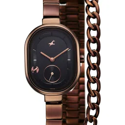 Fastrack Women Patterned Stainless Steel Bracelet Style Straps Analogue Watch 6297QM01-picture-22