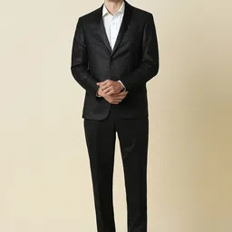 Allen Solly Self Design Slim-Fit Party Two Piece Suit-picture-11