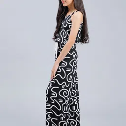 Unique Designers Girls Printed Basic Jumpsuit image 5